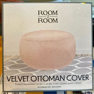 Room 2 Room Velvet Ottoman Cover